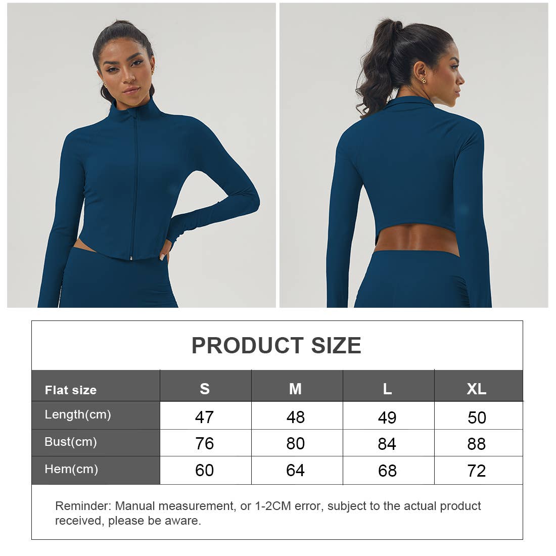 Sodalemon - Wholesale Athletic Jacket - Women's - Fitness Active Top Full Zipper Finger Hole Soft Sport Jacket13