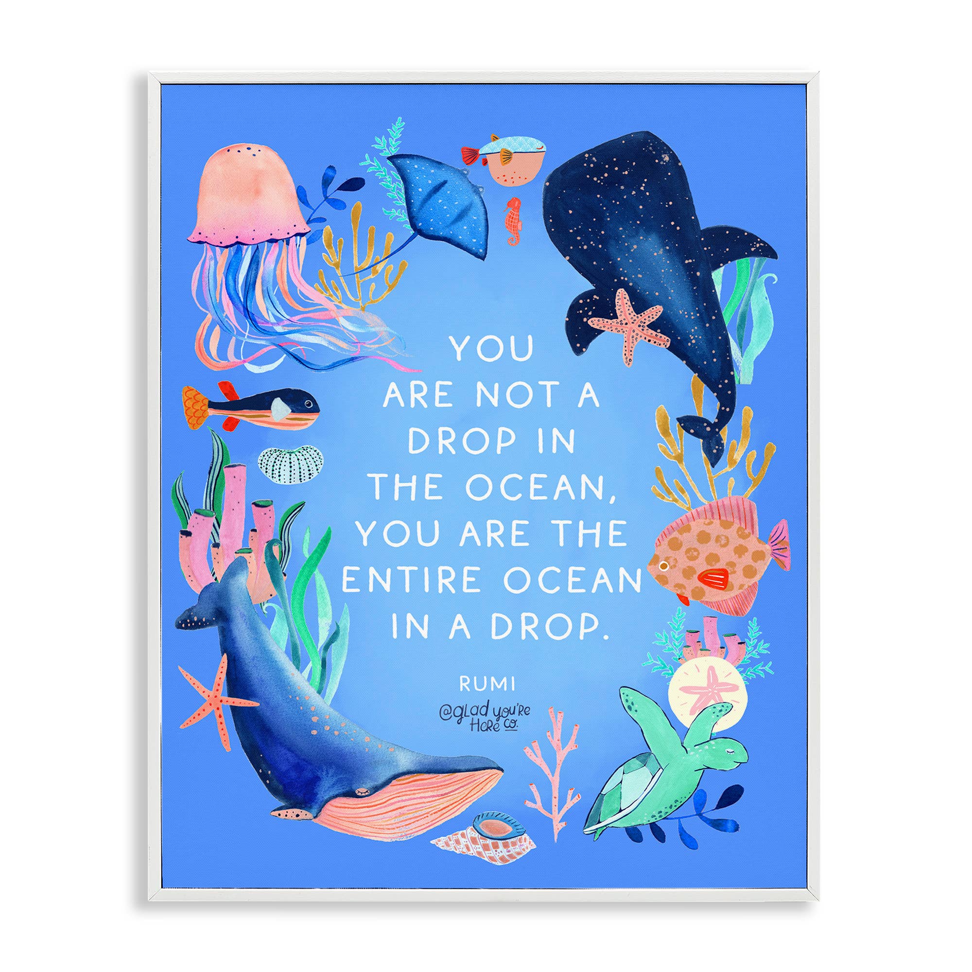 Stupell Industries - Wholesale Wall Sign - Entire Ocean In A Drop - Framed Wall Art21