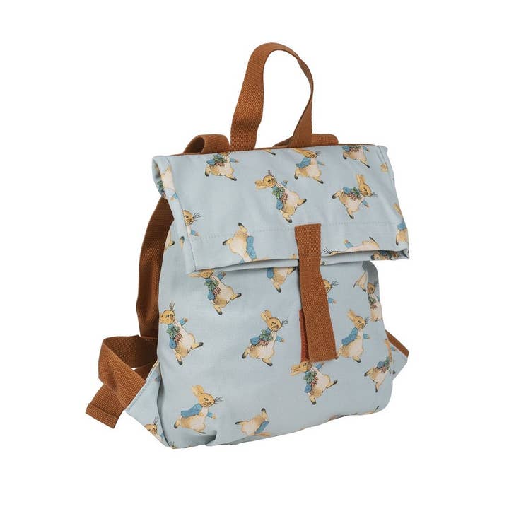 BP568P Mochila Mini Messenger Peter Rabbit Castanha por atacado de Petit Jour Paris