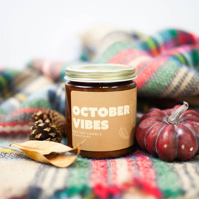 Austy Lou by Broken Top Brands - Wholesale Jar/Filled Candle - October Vibes 9oz Soy Candle4