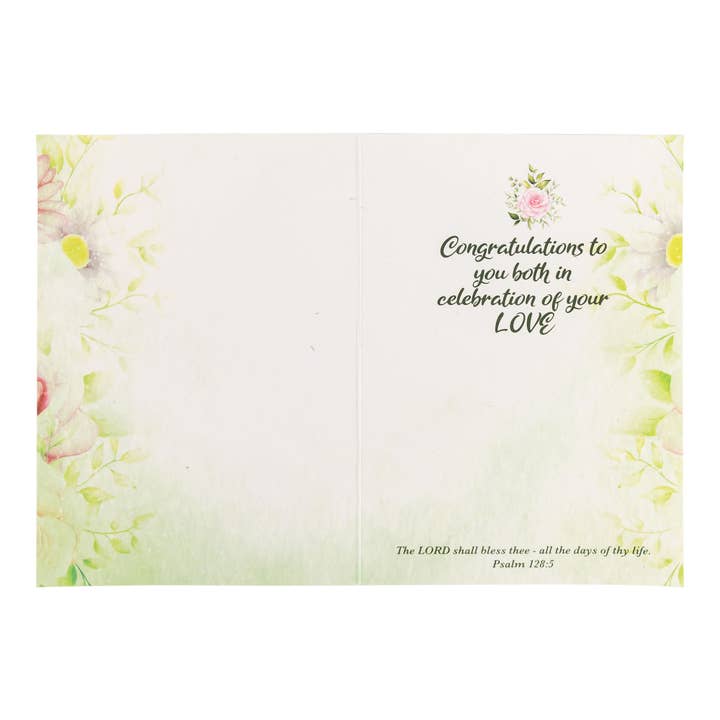 Divinity Boutique - Wholesale Wedding Card - Single Cards - Wedding - Blessings Psalm 128:5 (6 Pk)