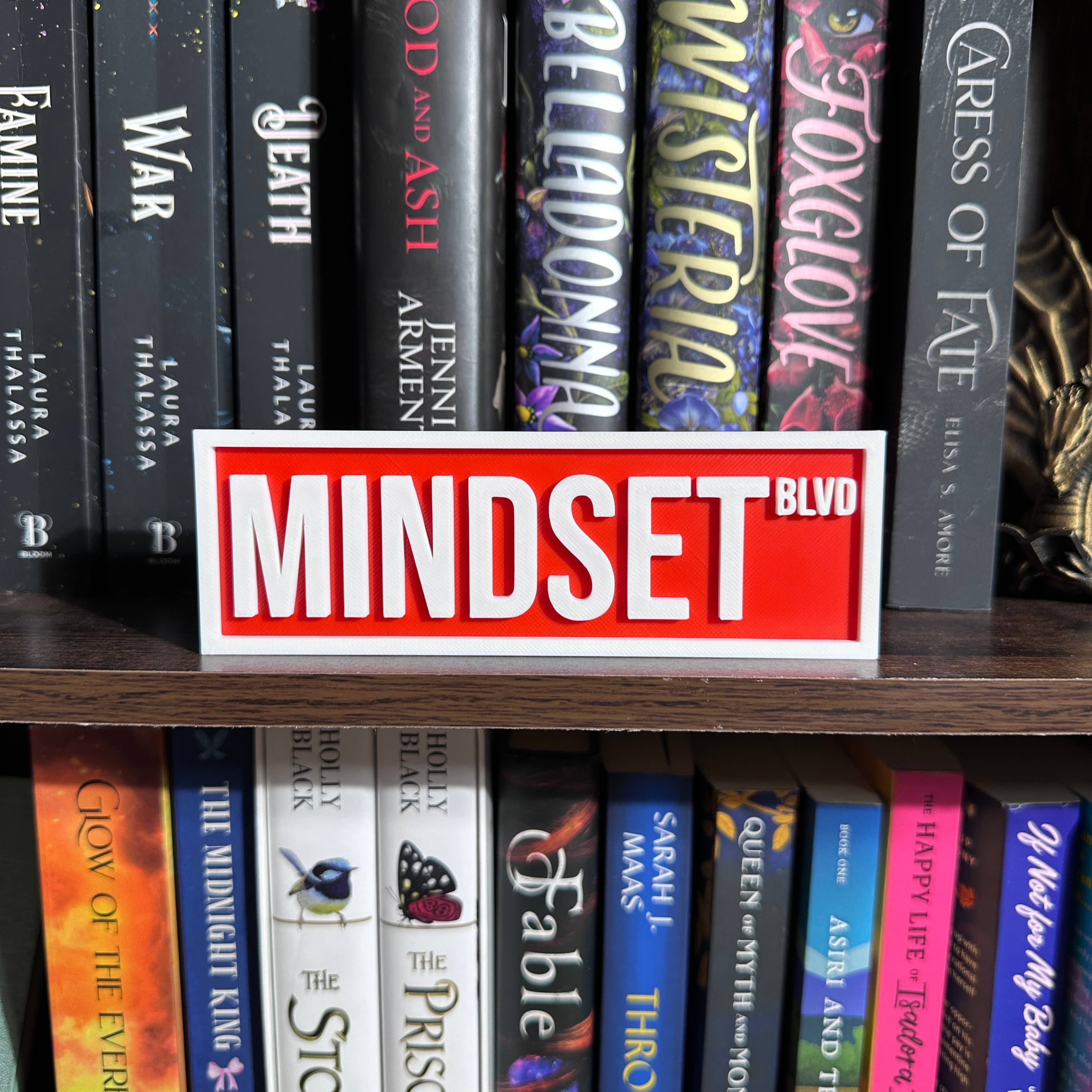 The Crafted Nook - Vente Pancarte - Panneau de signalisation d'état d'esprit | Décoration d'étagère4