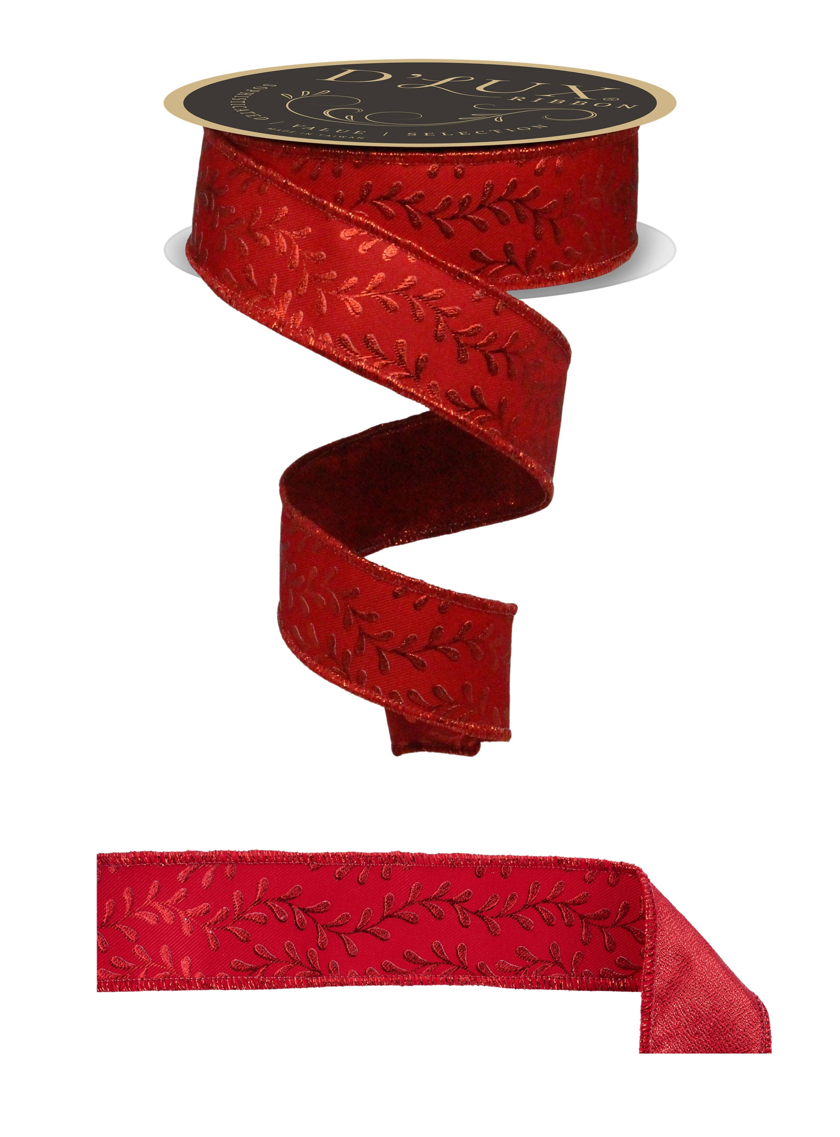 DecoExchange - Wholesale Bunting/Garland - 1.5"X10Yd Foil Leaf Garland/Fused Red LX3145240