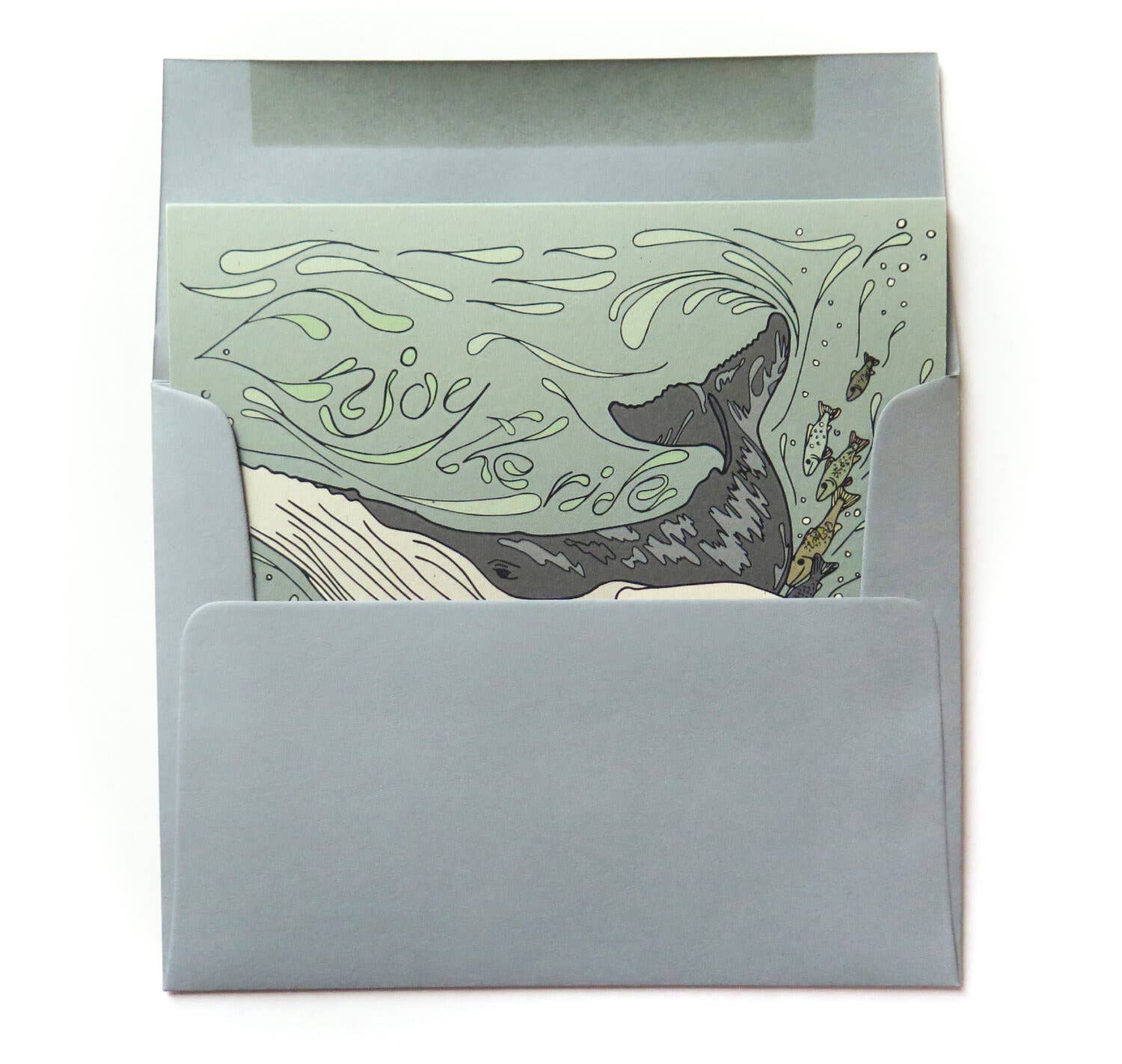 Wild Life Illustration Co. - Wholesale Everyday Greeting Card - Enjoy the Ride Whale Card1