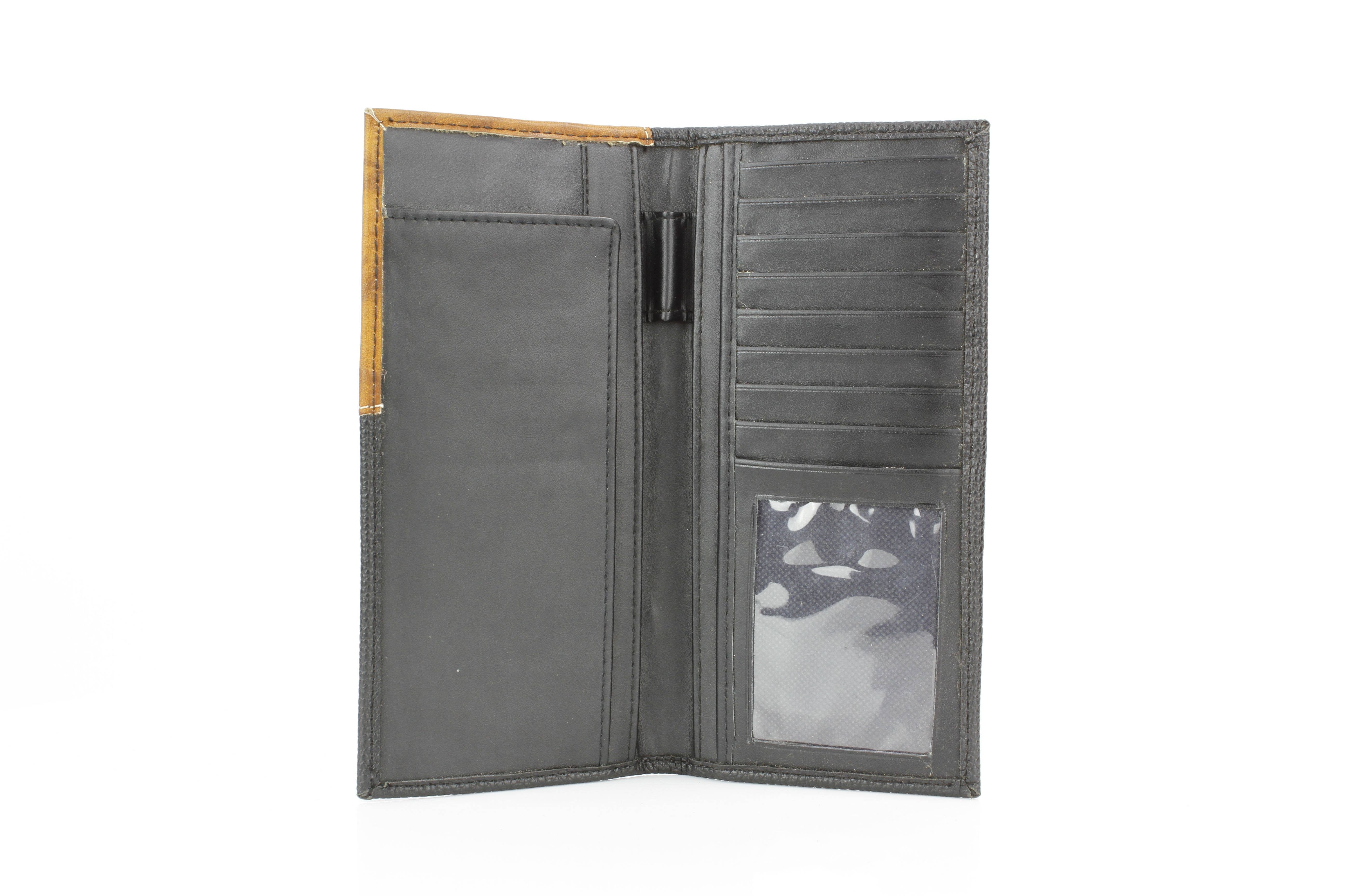 Leather Impressions Inc - Wholesale Wallet - Men’s - Rodeo Wallet with Horse and Horseshoe Concho VL8721