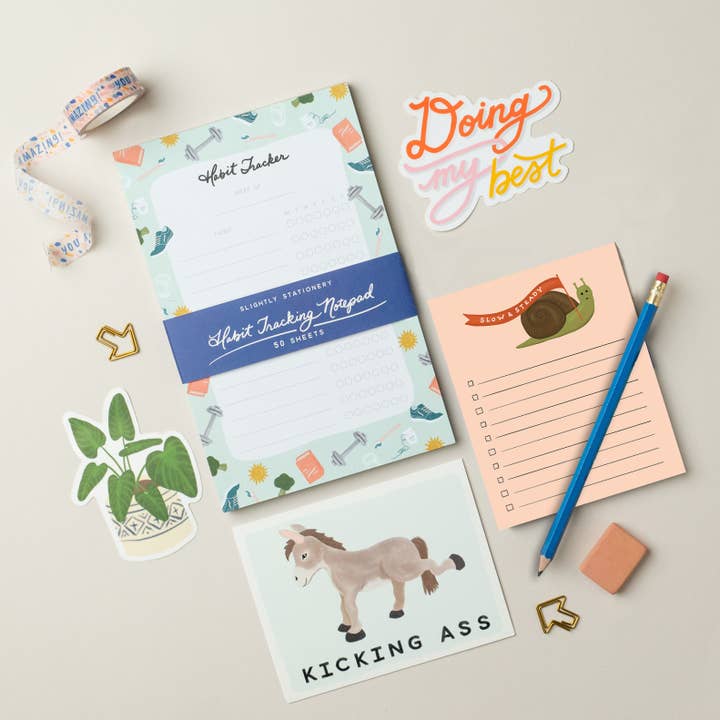 Slightly Stationery - Wholesale Notepad - Slow and Steady Notepad1