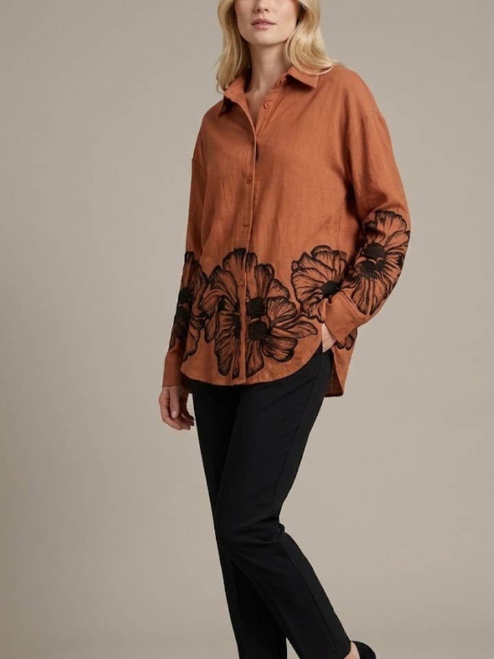 wg2525 Camel shirt for wholesale by Lilie Rose