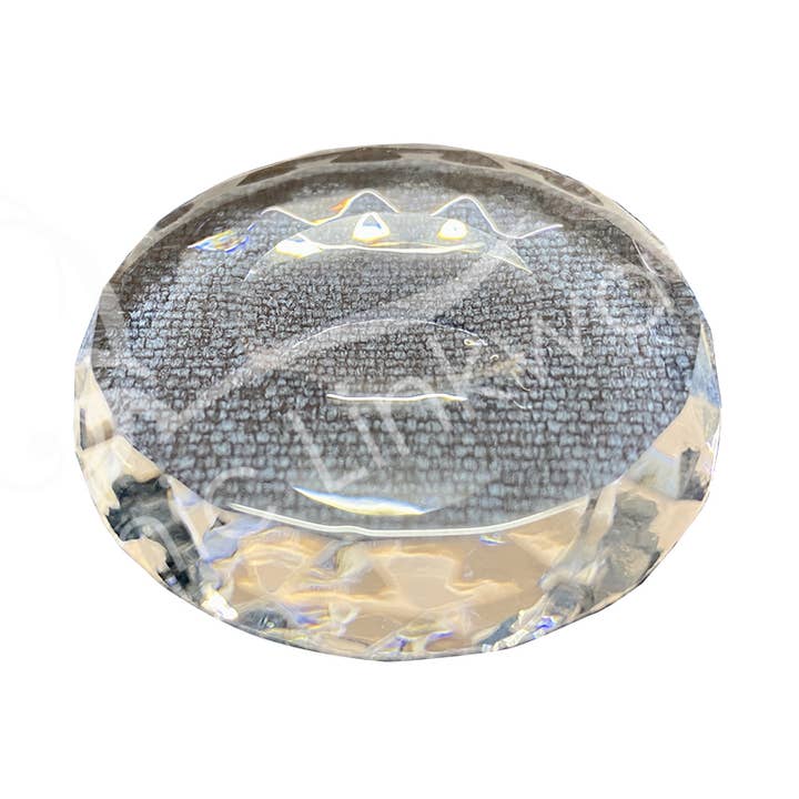 Oceanic Linkways Inc - Wholesale Decorative tabletop object - STAND - CLEAR GLASS FACETED 1.5"0
