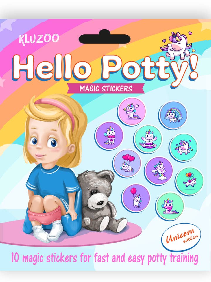 Hello Potty! - 10 magische stickers voor zindelijkheidstraining voor wholesale door Kluzoo
