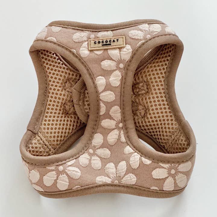 Cat Harness - Mocha Flower for wholesale by Cocopup London