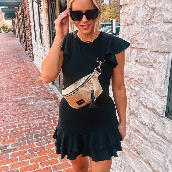 Sidekick Bag Gold Serpent for wholesale on Faire2