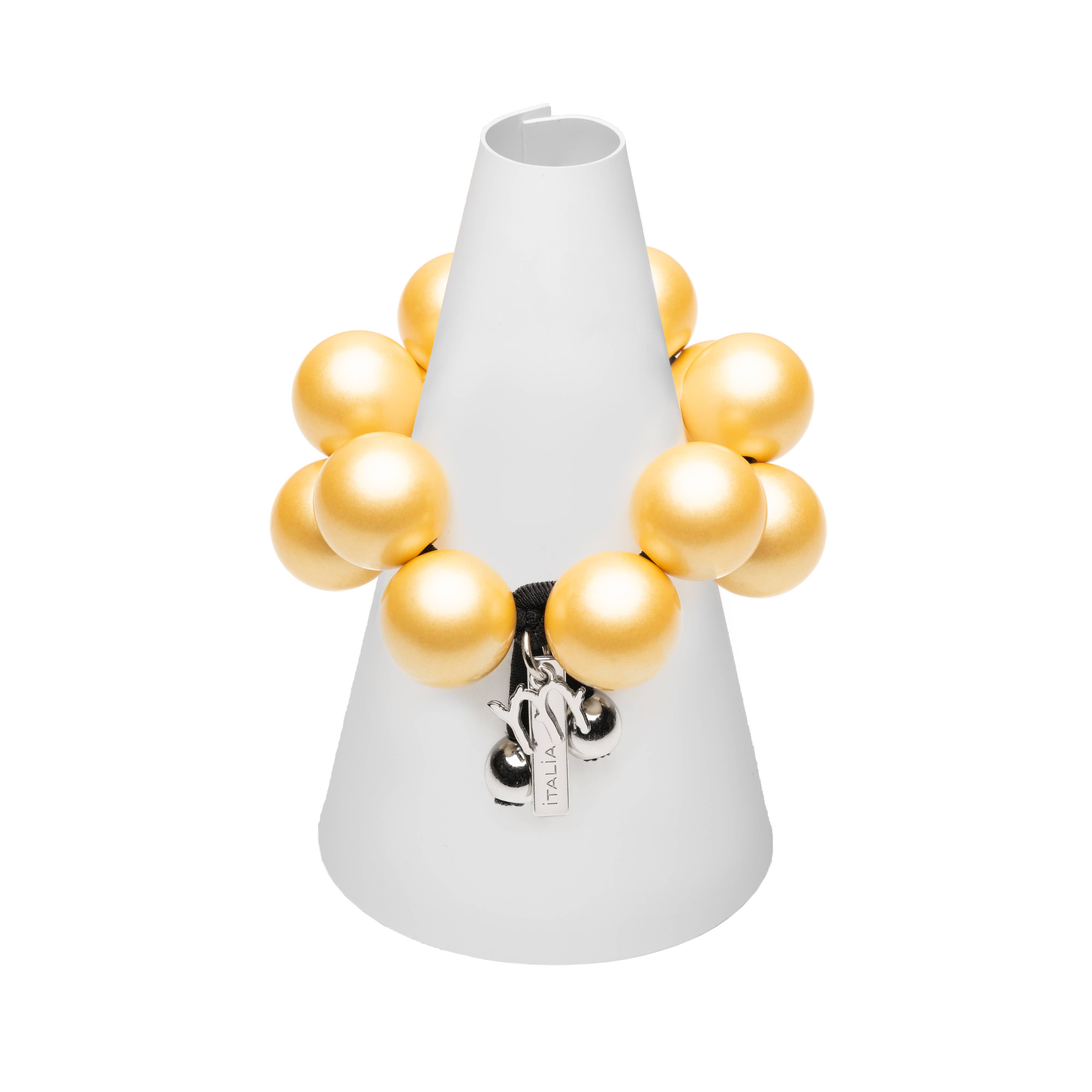 Mirta Accessori Moda - Wholesale Beaded Bracelet - Bracelet with Metal resin spheres 100% Made in Italy15