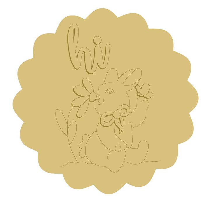 3D Hi Plaque Unfinished Wood Cutout Style 35 for wholesale by Diverse Woodworking