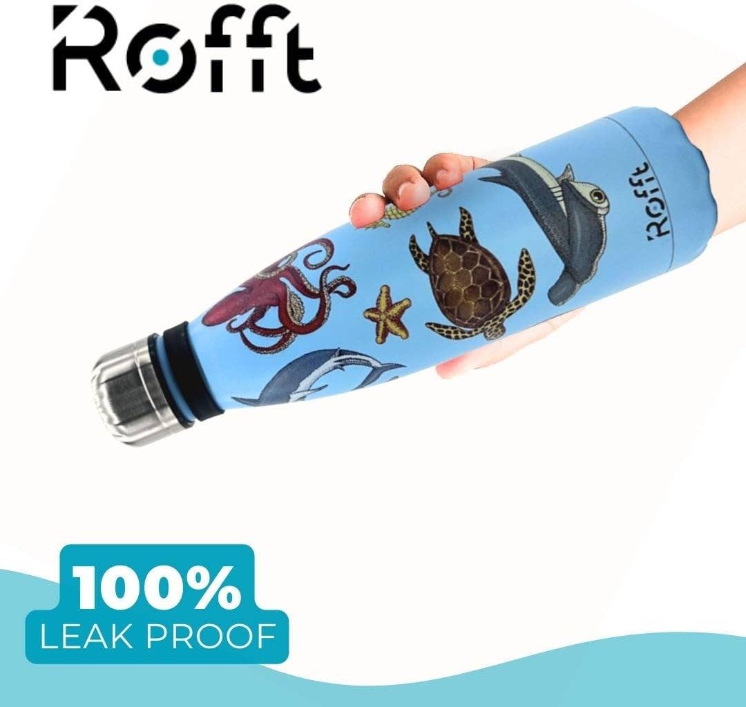 ROFFT USA LLC - Wholesale Water Bottle - 20 oz Insulated Water Bottle - Leak Proof, Stainless Steel, Thermo Bottle for Hot and Cold Drinks, Double Wall Insulation, Portable Water Flask for Travel, Outdoor40