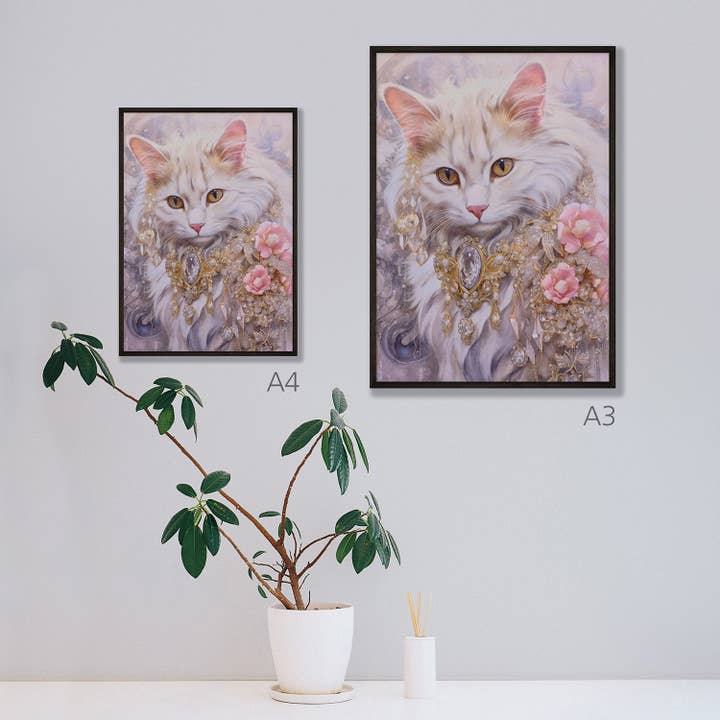 Footle Publishing - Wholesale Art Print - Dreamy Cat art print1