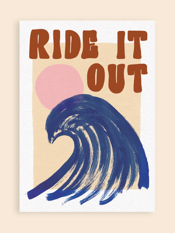 Ride it Out Art Print for wholesale by Hand and Palm