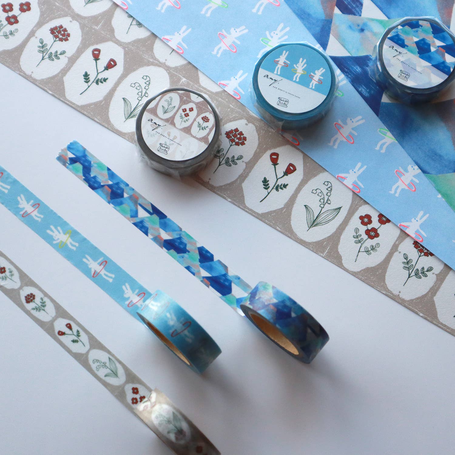 REGARO PAPIRO – wholesale Washitejp – Hula Hoop Bunny original washi-tejp3