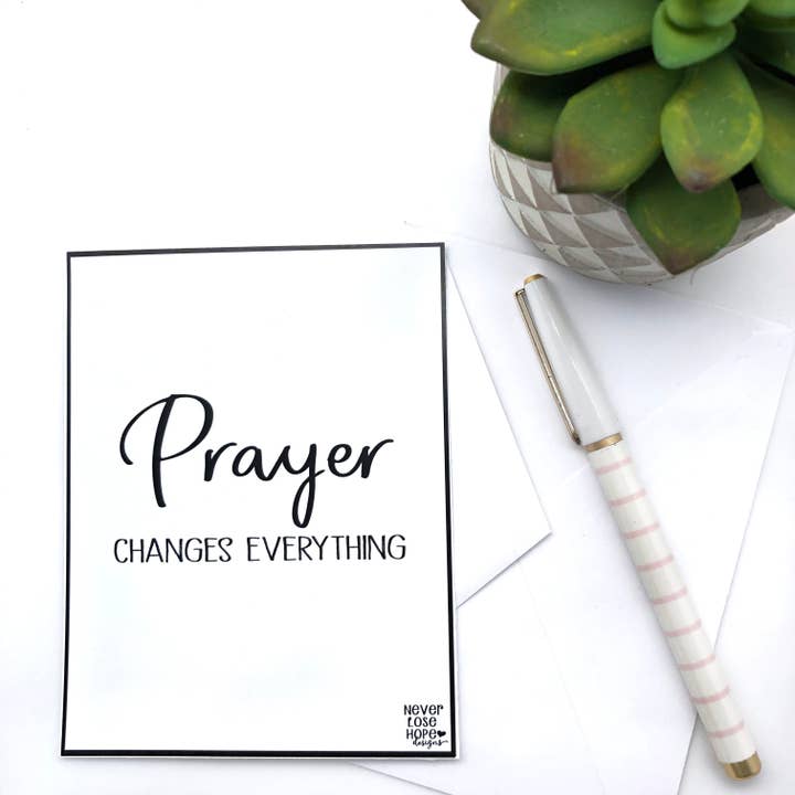 Notecard cambia tutto la preghiera per la vendita all'ingrosso da parte di Never Lose Hope Designs