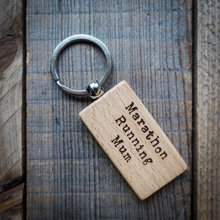 EllieBeanPrints - Wholesale Keychain - Unisex - Marathon Running Mum/Dad Key Ring | Running KeyringÂ