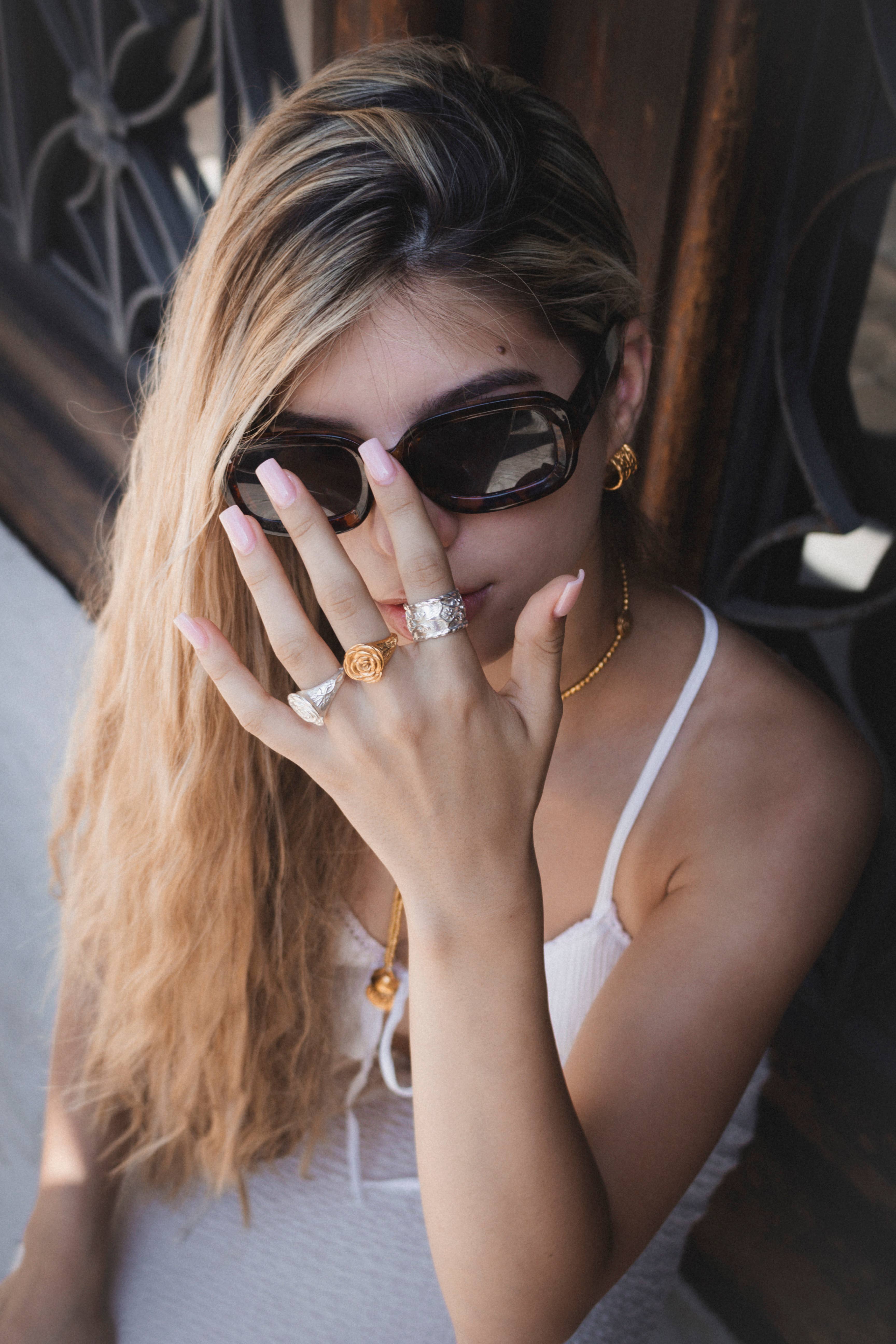 Persea Jewelry - Vendita all'ingrosso Anelli cocktail/statement - Anello Rosetta Argento3