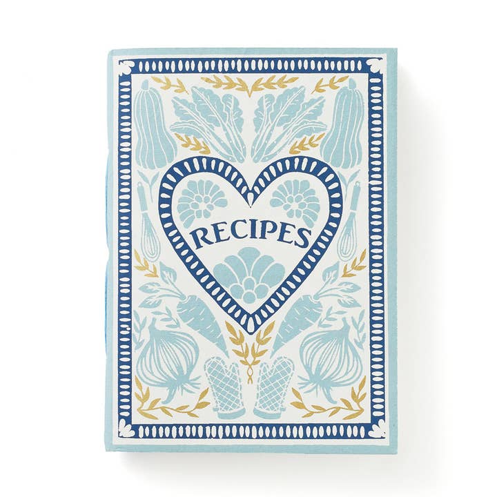 Matr Boomie Fair Trade - Wholesale Journal/diary - Khaana Recipe Journal Light Blue 5x7 - recycled paper0