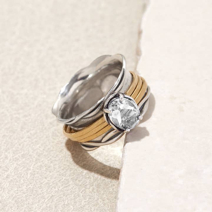 Ideaure Jewelry - Wholesale Cocktail/Statement Ring - Elisa Spinner Ring2