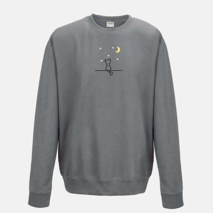 Moon Kitty Crewneck Sweater for wholesale by The Pastel Fix