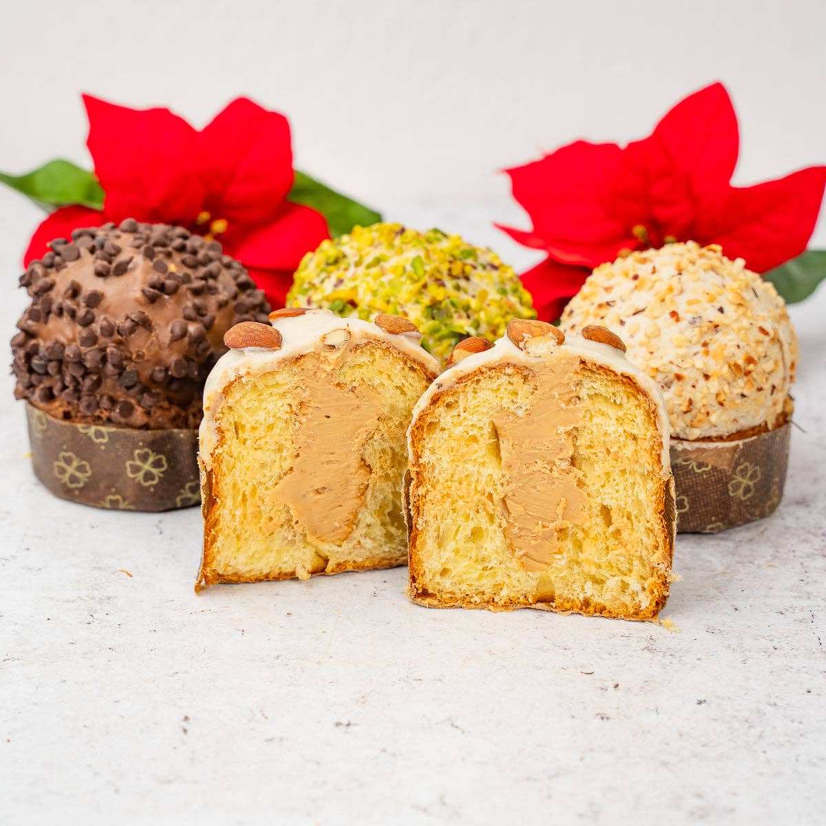 Sicilyaddict – wholesale Tårta – Hantverksmässig mandelfylld liten panettone 150g0