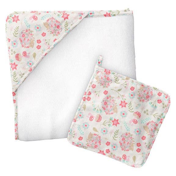 Stephen Joseph Gifts - Vente Sortie de bain - Enfant et bébé - Serviette à capuche en mousseline avec gant de toilette6