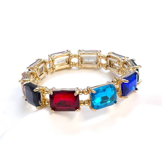 StarryNYC – Großhandel Perlenarmband – Streckarmbänder mit Kristallglasperlen im Smaragdschliff8