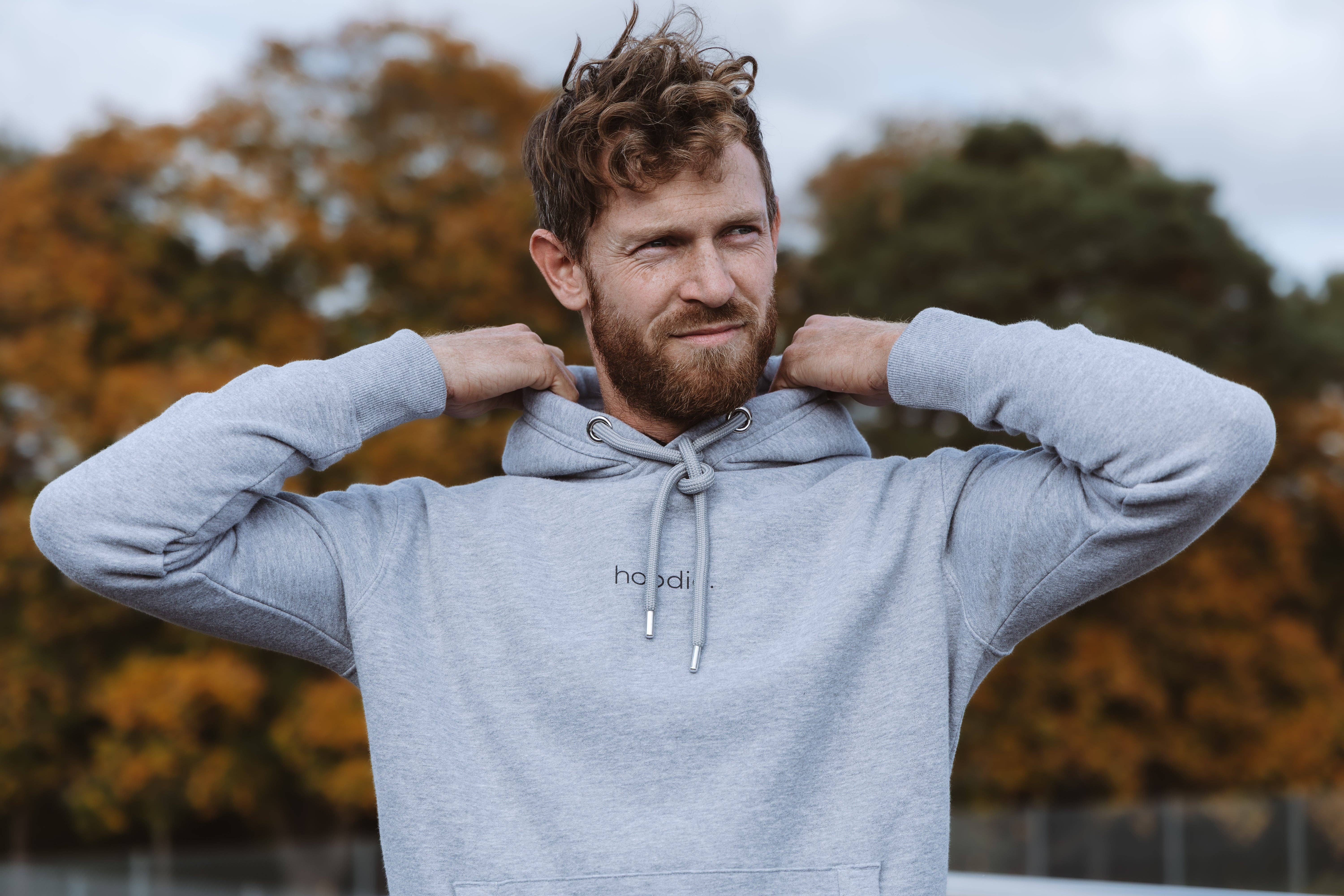 simple. panda – wholesale Hoodie – Unisex – simple. hoodie. grey-marl.5