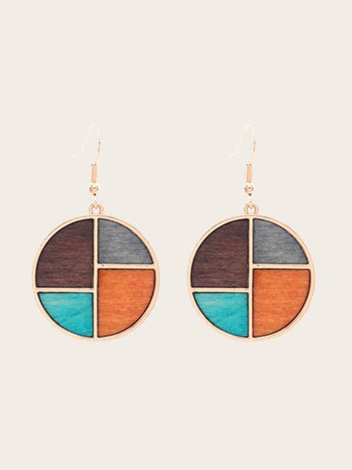 Sagine Women's Wooden Earrings for wholesale by Wood&Chic