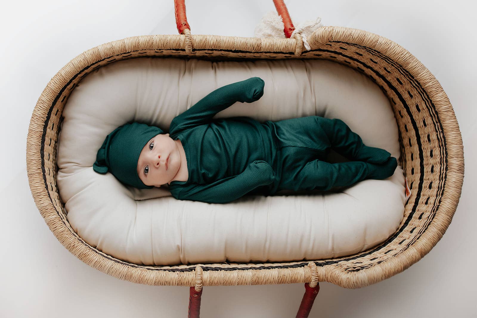 Three Little Tots – wholesale Pyjamasset - Barn – Ribbed Forest Green Jammies Barn Pjs & Lougewear17