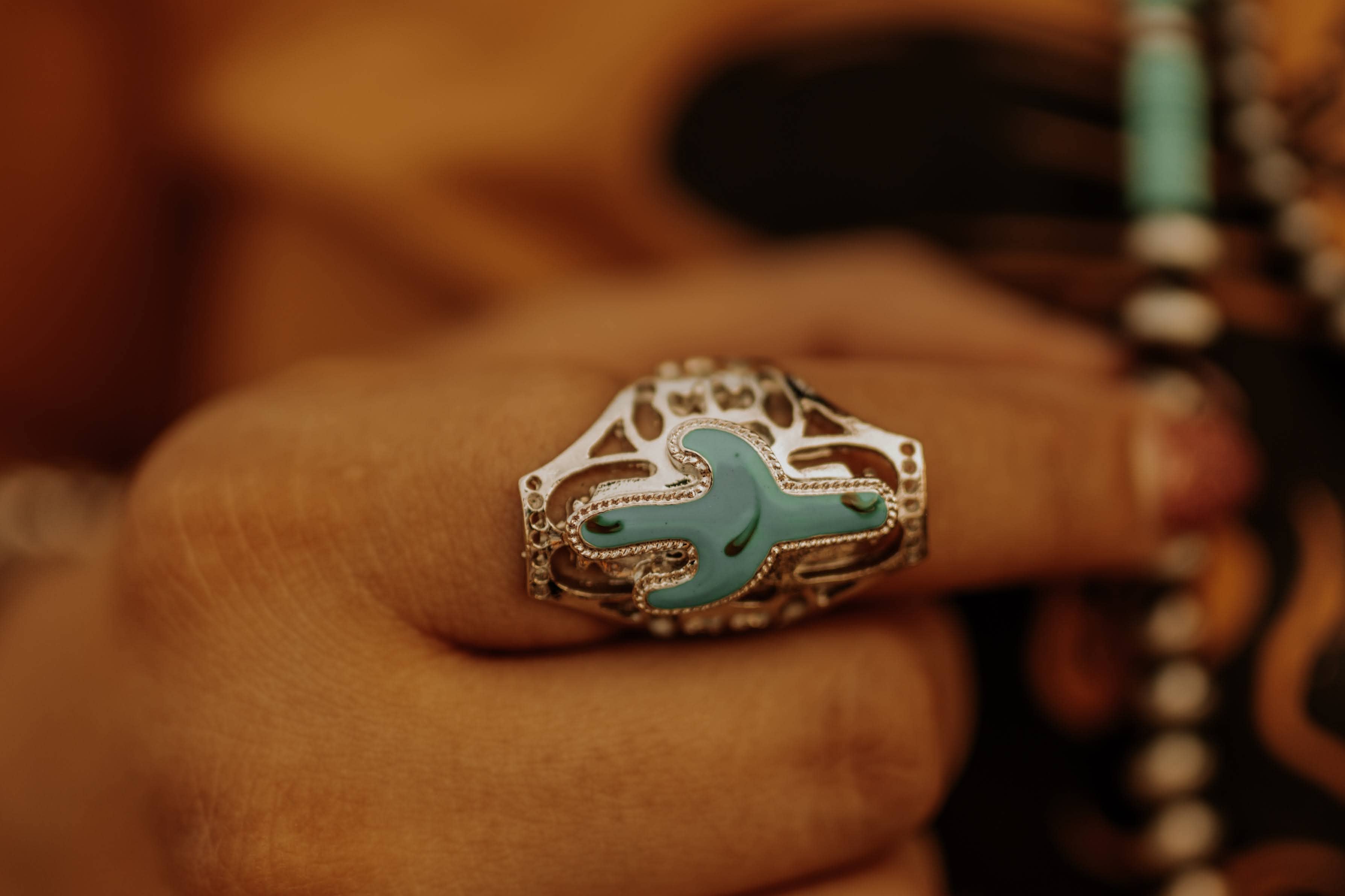 Turquoise Cactus Ring 2025