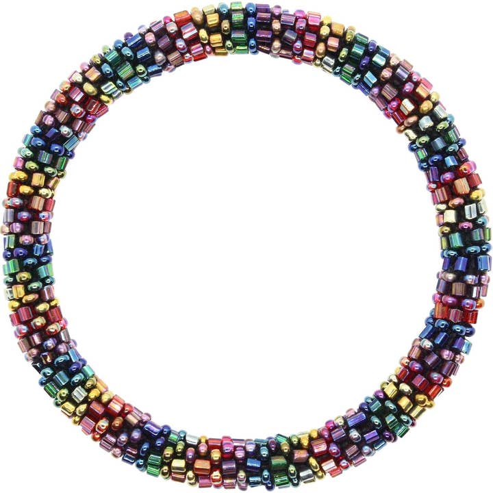 Rättvisemärkt Pärlarmband – Handgjort i Nepal (5-pack) för wholesale av Lotus Sky Jewelry