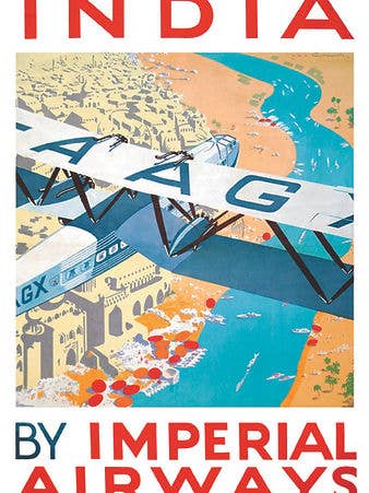 British Airways - Índia por Imperial Airways 920 por atacado de Clanna Cards