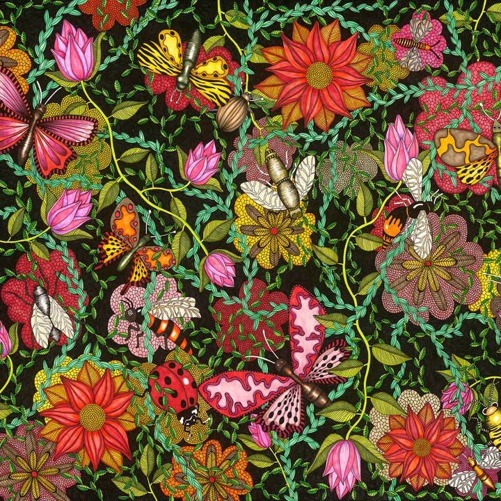 Impresión de 40x30 cm con diseño de mariquitas para venta al por mayor de Nadja Wedin design