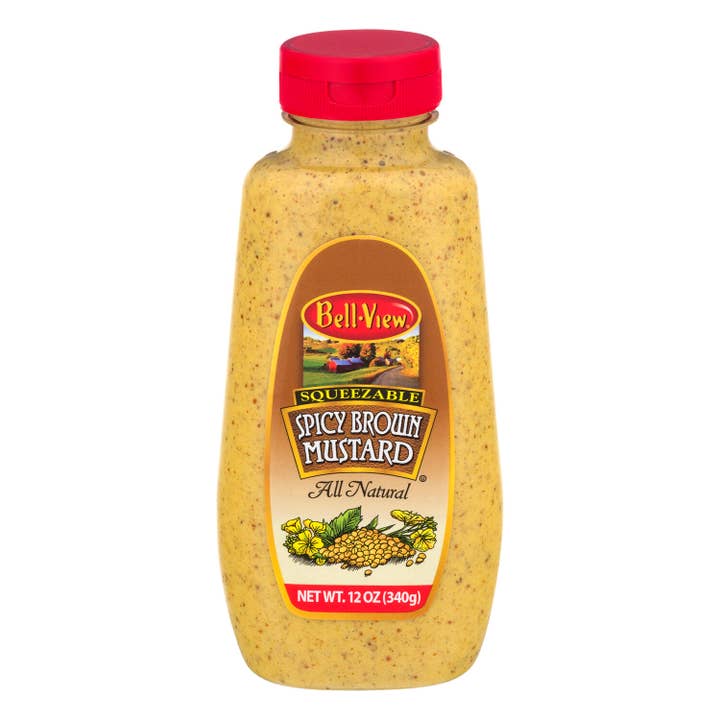 Spicy Brown Mustard 12/12oz. for wholesale by Bell-View Brand Foods