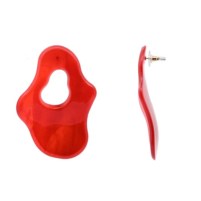 AMORINO SRL - Venta al por mayor Pendientes de botón/aretes de poste - PENDIENTES DE BOTÓN EN ACRÍLICO - FT2448A4871