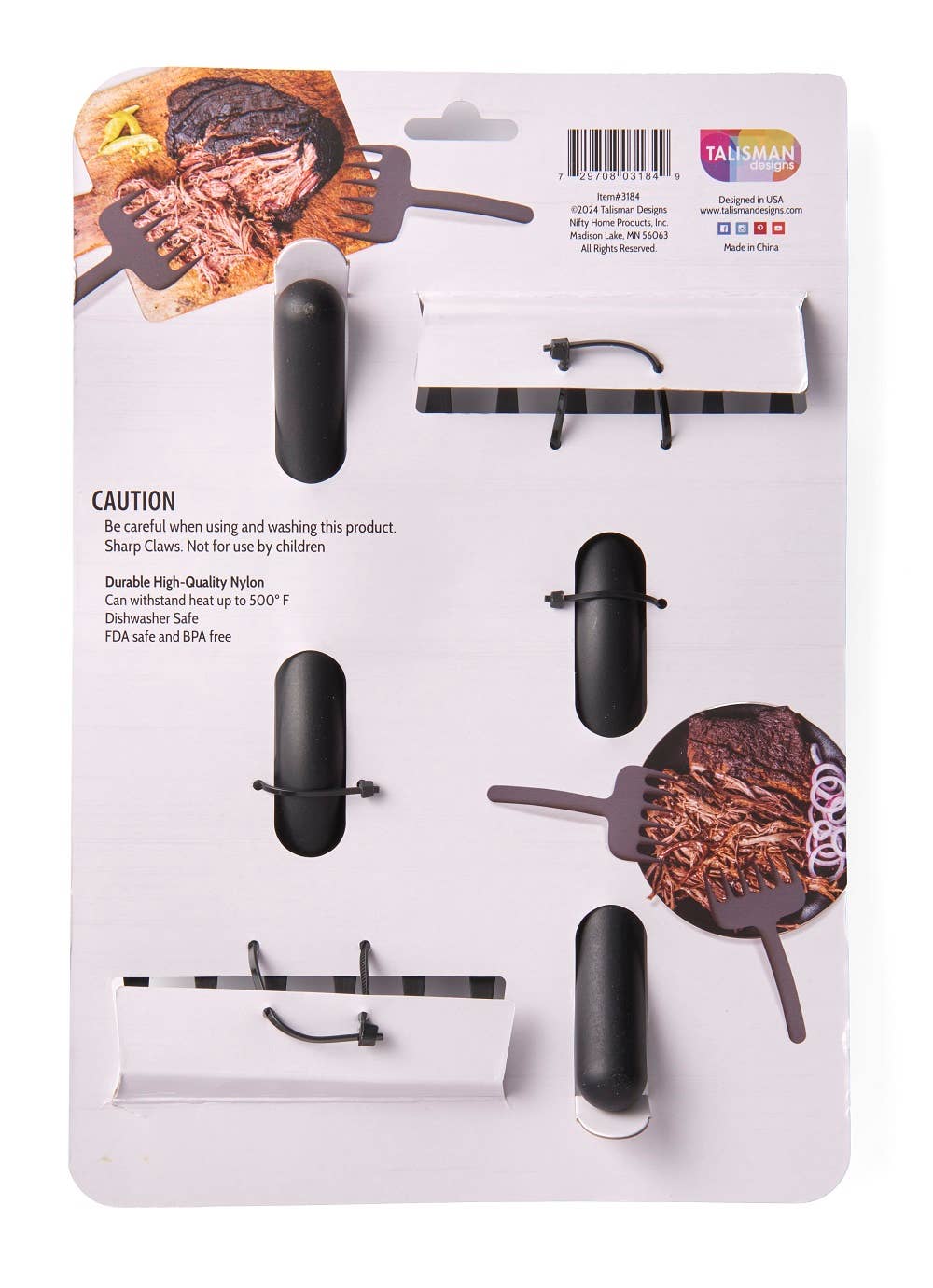 TALISMAN DESIGNS - Wholesale Kitchen Tool/Gadget - Meat Shredder - Set of 25