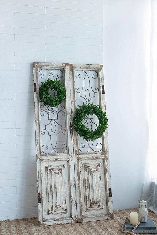 A&B Home Group Inc. – wholesale Wreath – S/2 Greenery Wreath 4S/CTN L:16x2.5x16" S:12x2x12"5