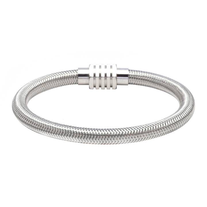 Armband i rostfritt stål med meshstruktur för wholesale av SIXTY STONES