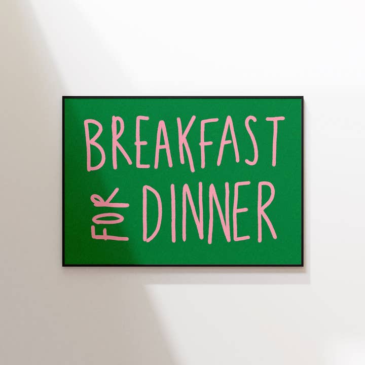 Morgenmad Til Middag Print for engroshandel hos Fab Gab