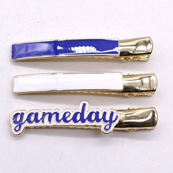 MiMi Wholesale - Wholesale Hair Accessories Set - Women's - KPIN1004 Game Day Collegiate 3 Piece Hairclip Set4