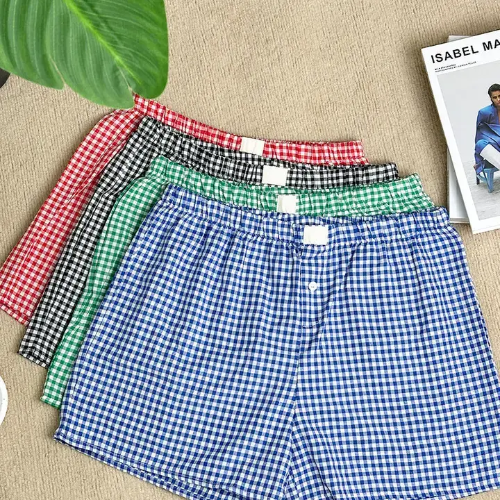 safistyle - Wholesale Shorts - Women's - Gingham High-Rise Shorts10