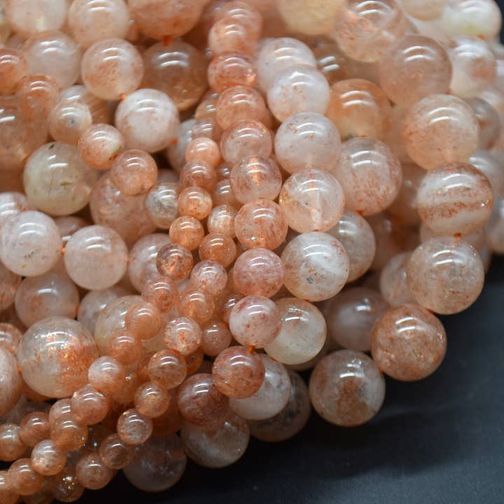 Oriental Direct Craft Supplies - Wholesale Beads - Grade A Natural Sunstone Semi-precious Round Beads4