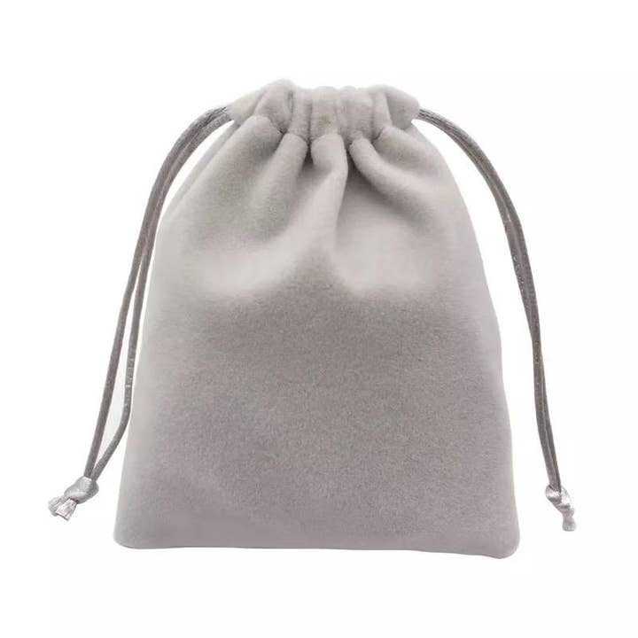 Zakka - Wholesale Gift Bag - 100pcs Velvet Pouch Luxury Jewelry Bag 2.75"x3.5" (7x9cm)3