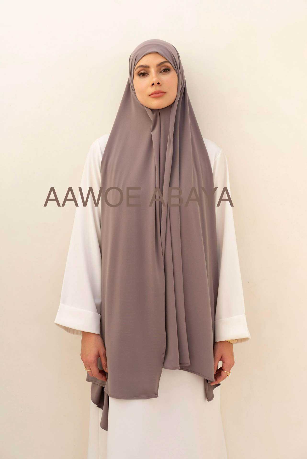 Aawoe Abaya - Wholesale Hijab - Women's - Jersey Rectangle Hijab with Tie - 70x200 cm - 24842