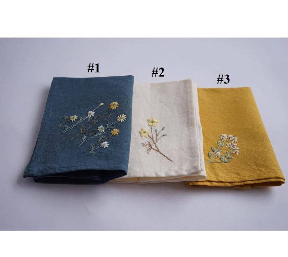 EmbroideryNTA – wholesale Handkerchief – Women's – Beautiful Floral Handkerchief, Linen Embroidery Handkerchief2