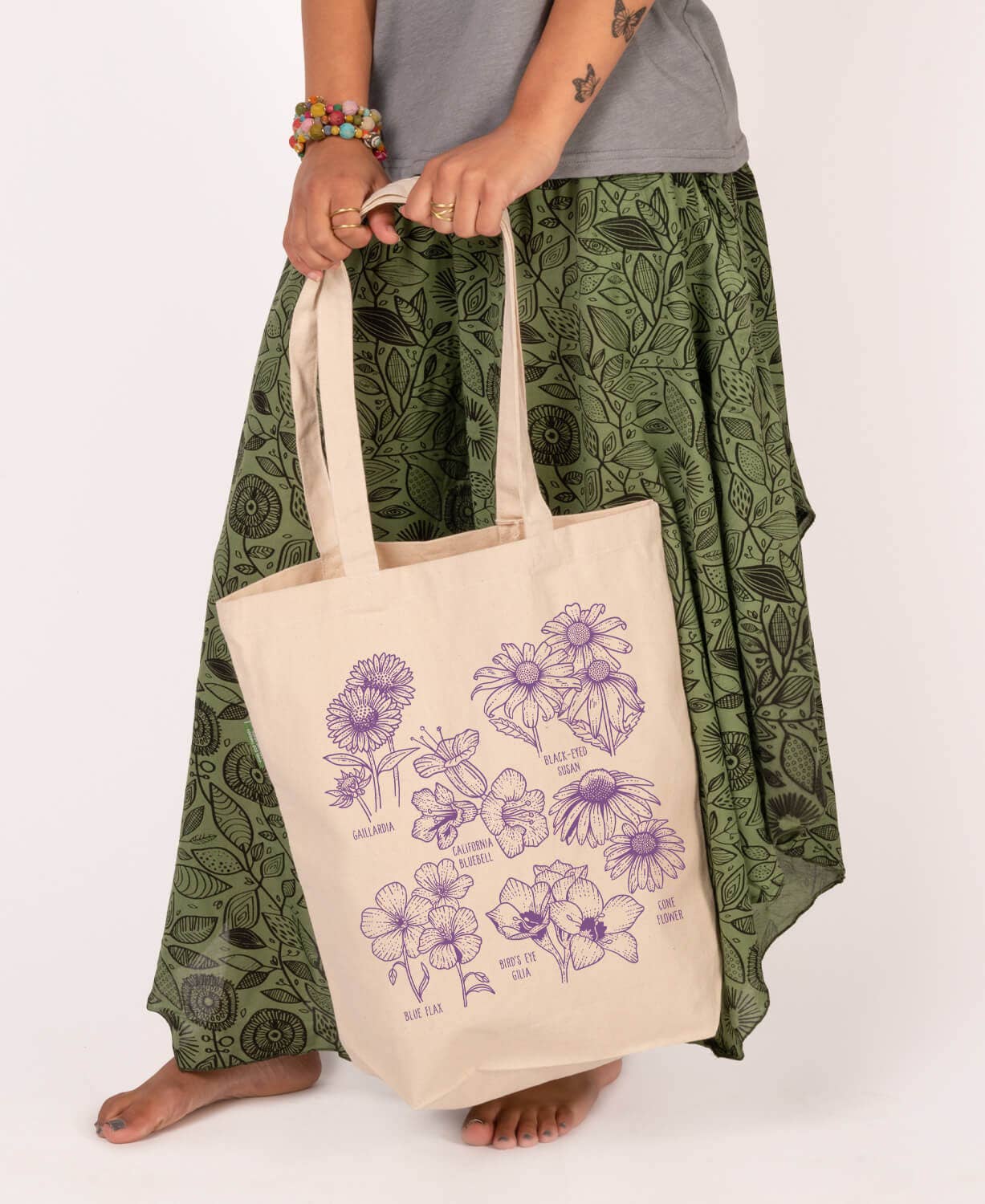 Soul Flower - Wholesale Tote Bag - Unisex - Wild Flower Botanical Tote Bag - Flower Garden Totes4